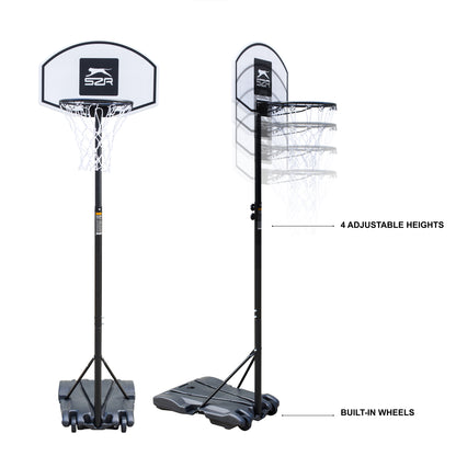 Slazenger Chicago 2.13m Freestanding Adjustable Basketball Stand - Slazenger SA