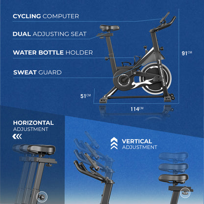 Slazenger Vertex Indoor Spinning Exercise Bike